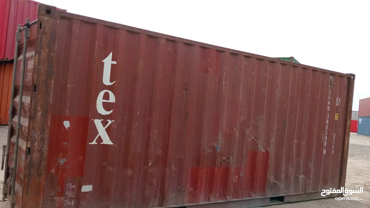 حاويات فارغه للبيع 20 قدم و 40 قدم   container 20+40HQ (مستعمل بحاله جيده) متخصصون في بيع الحاويات