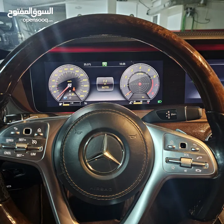 مرسيدس S 320 AMG فل كامل الاضافات موديل 2019 نظيفه جدا واعلى مواصفات
