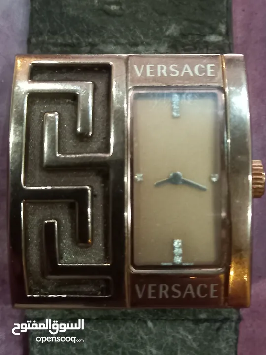 ساعه  VERSACE سويسري  ستاتي مستعمله للبيع لون بني