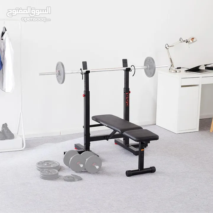 Tiltable Weights Bench with Collapsible Pegs مقعد أوزان قابل للإمالة مع مسامير قابلة للطي