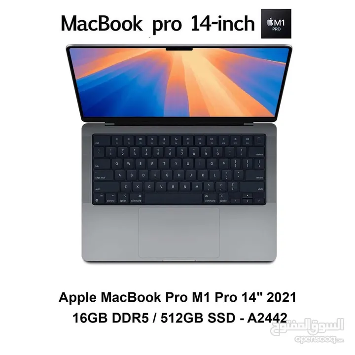 اللاب توب المميز من شركة ابل MacBook Pro M1 Pro