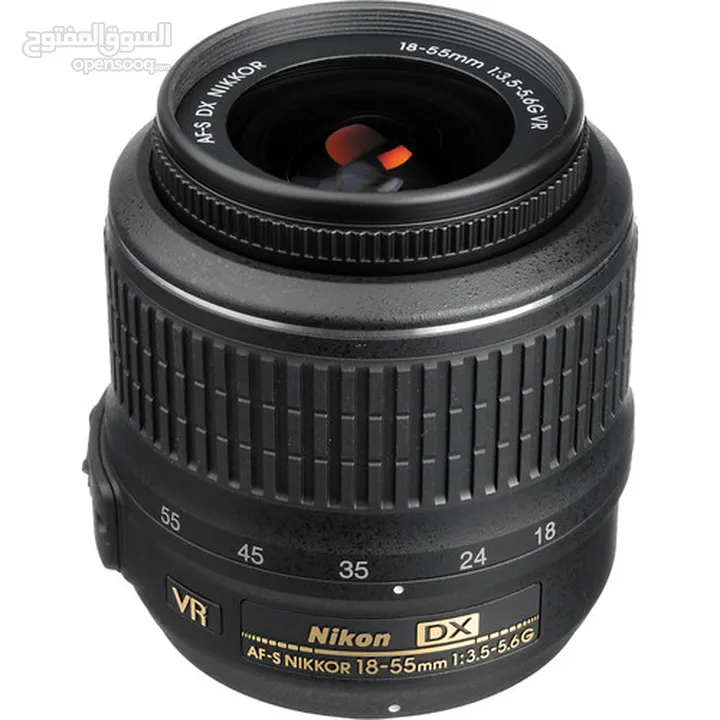 Nikon 18-55mm f/3.5-5.6G AF-S DX VR Nikkor Zoom Lens  عدسة نيكون 18-55mm للبيع
