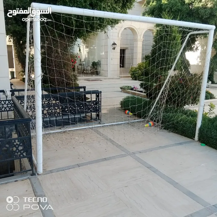 هدف ملعب كرة قدم المقاس الخماسي اهلى صنف واعلى جوده بأفضل الأسعار حديد ثقيل ومميز يوجد خدمة توصيل