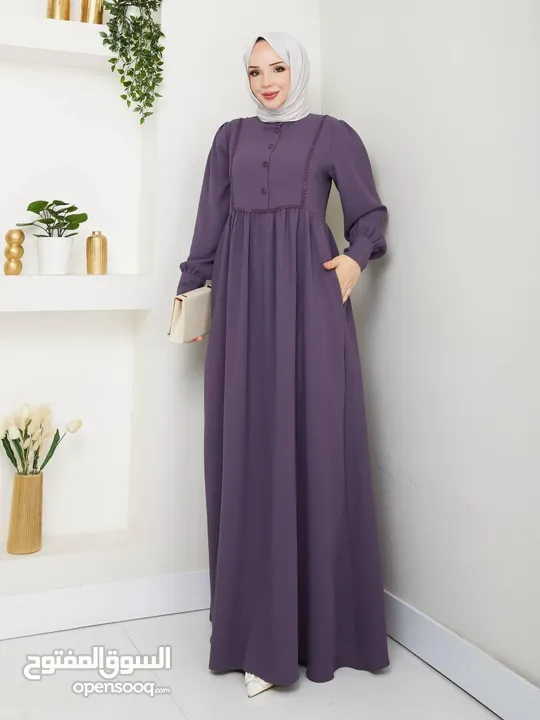 فستان تركي كريب ماركة anila moda