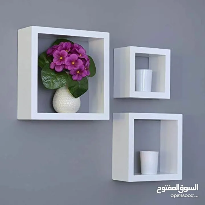 رفوف ديكورات طقم ثلاث قطع فقط5