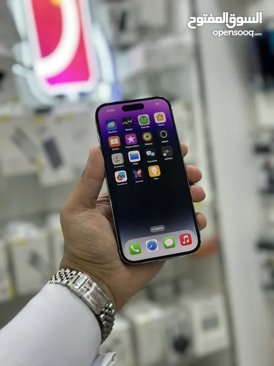 عرض خاص : 512gb iPhone 14pro  بالذاكرة العملاقة هاتف بحالة الوكالة مع ضمان و ملحقات و بأقل سعر