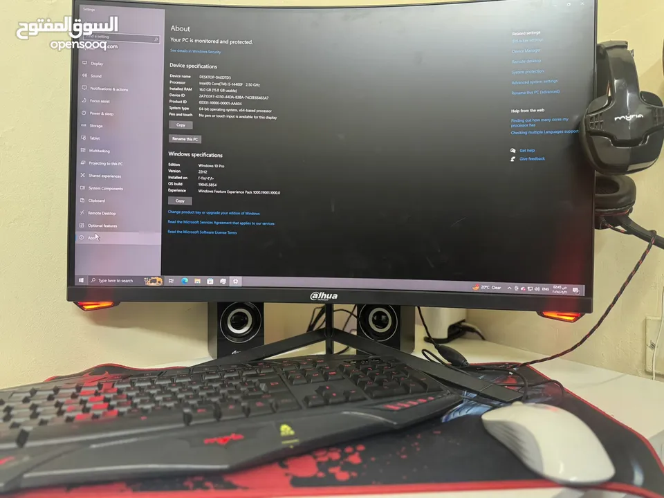 Pc gaming شبه جديد Gbu RTX 3080