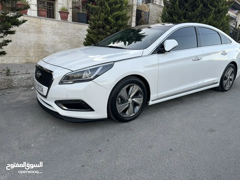 هونداي سوناتا فل كامل لمتد كرت ابيض 7 جيد