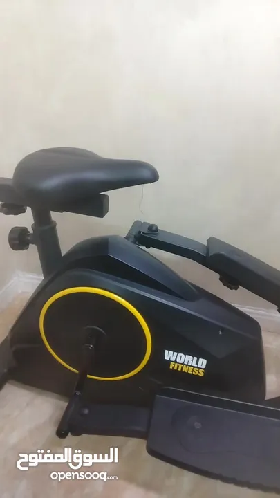 جهاز رياضة روك عالواقف والقاعد  لم يستخدم لفترات طويلة نوعية أمريكي world fitness البيع لضيق المكان
