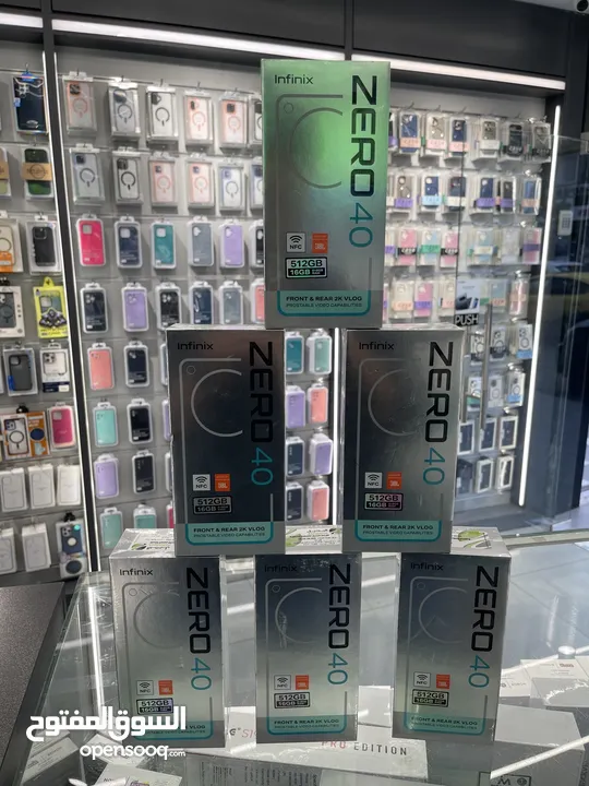 Infinix zero 40 8 16/512 جديد مسكر برتونتو كفالة الوكيل الرسمي