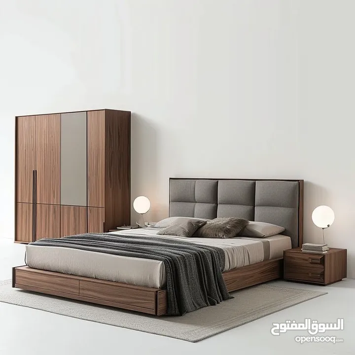 bedroom set home furniture with side table cupboard mattress