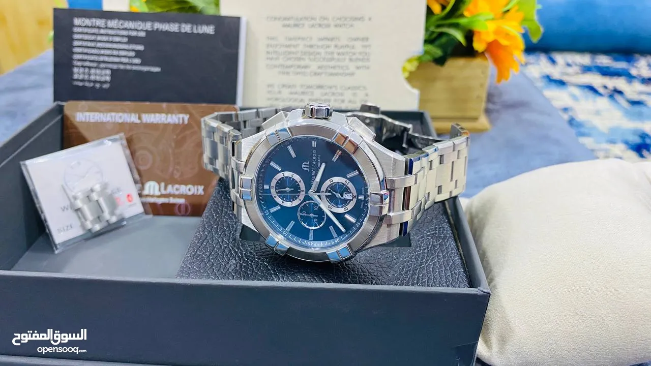 #Maurice_Lacroix SWISS MADE   موريس لاكروا.. البراند السويسري الفاخر حجم 44 كرونو قراف