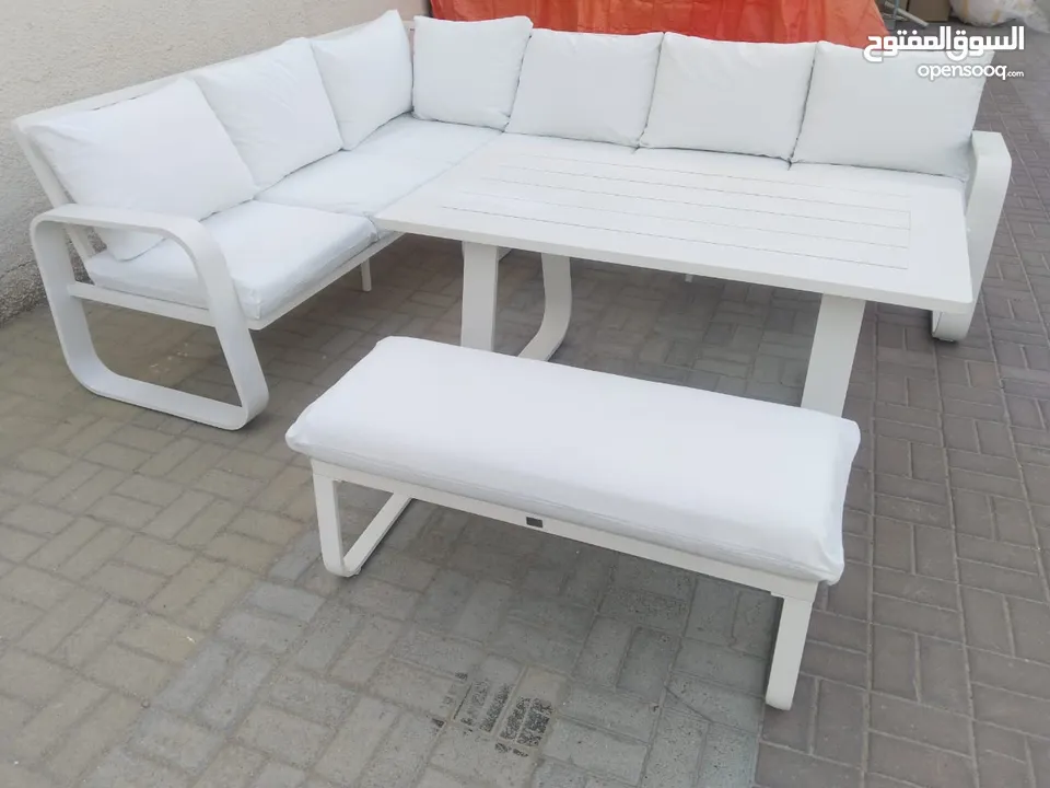 Aluminum Outdoor Sofa in  good condition