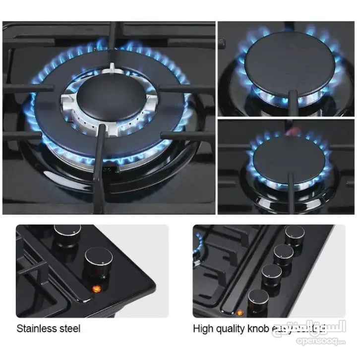 طباخ غاز وكهربا StarLux لون اسودطباخ غاز وكهربا StarLux لون سلفر .