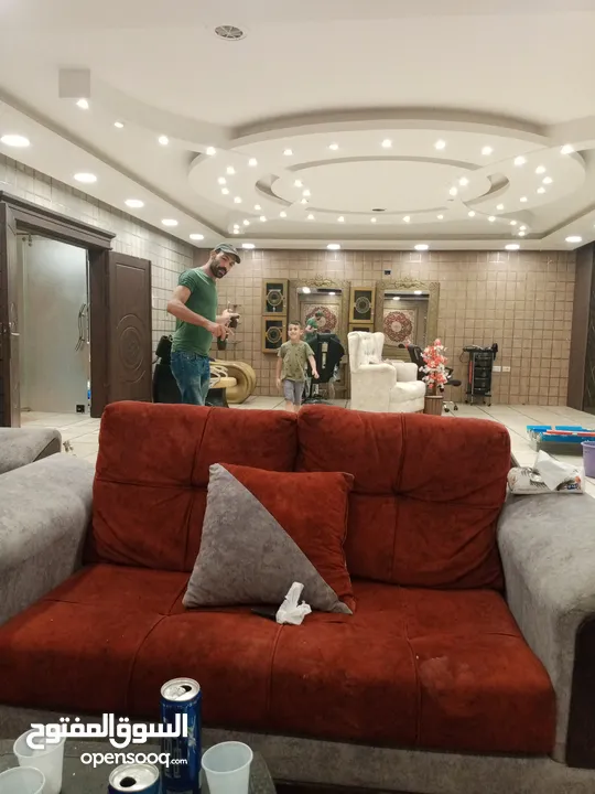 ديكورات جبس بورد ودهان وبديل خشب ورخام وشي بورد وكهربا
