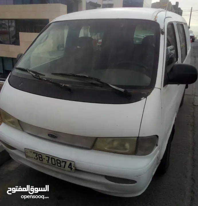 للبيع باص نقل مشترك كيا بريجو موديل 99 مرخص عام كامل