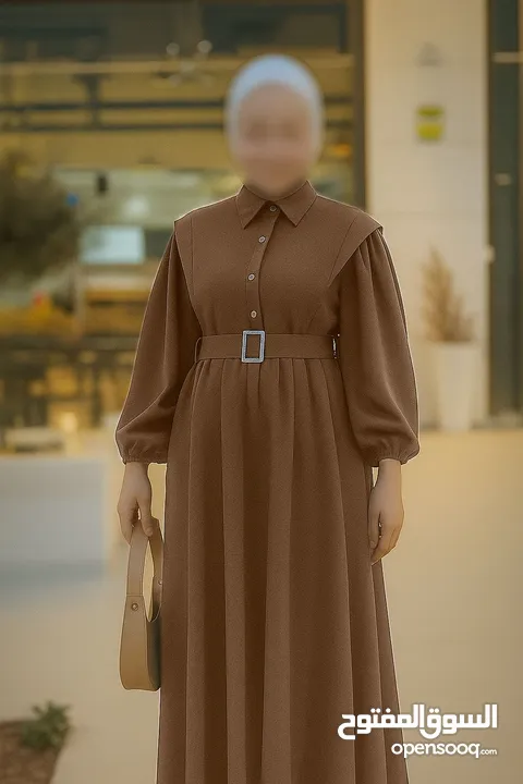 هالمـوديـل حكـايـة وروايـة....  فستـان كُـم بـف دبـل كلـوش فـري سـايـز