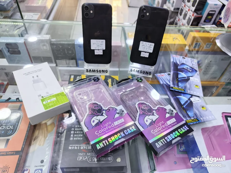 تفاح القوي وصل iphone 11 جيجا 128 بطارية 71 وايضاا 73 مغير شاشة اصلية فقط معه بكج هدية يتوفر توصيل