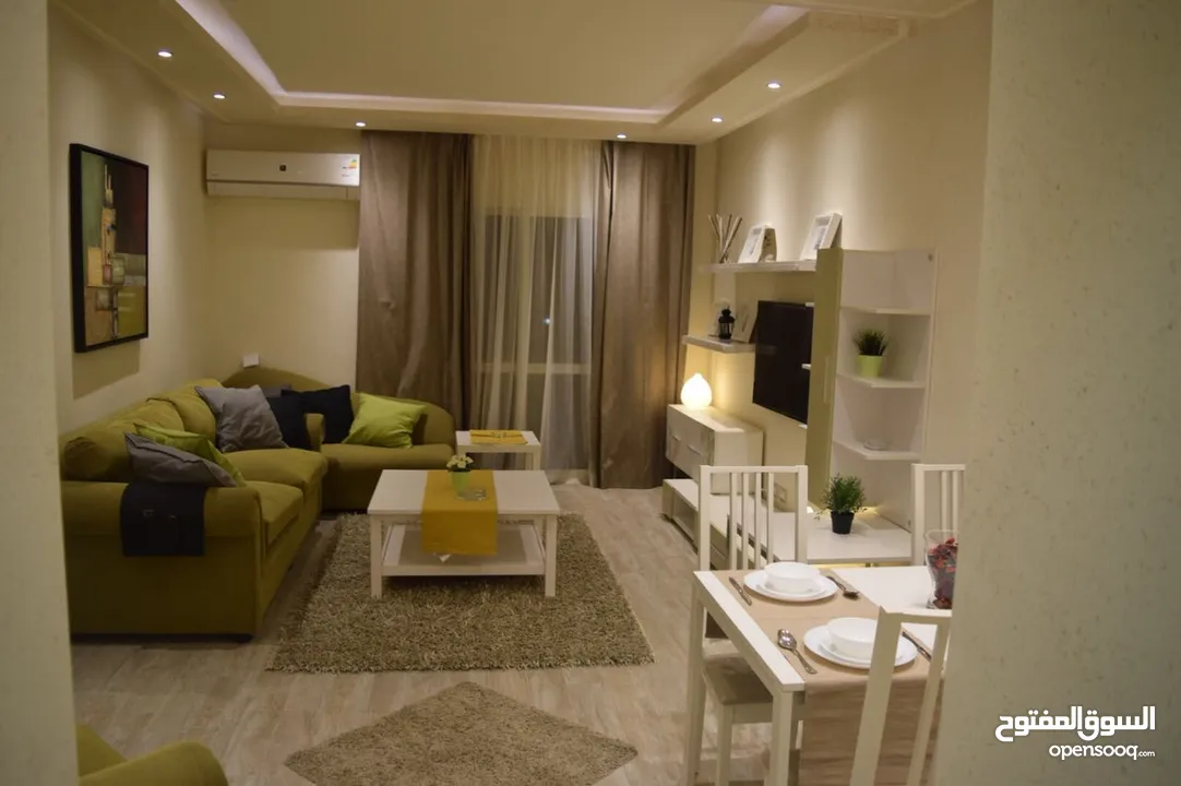 شقه ايجار مفروش فندقي  الرحاب Furnished apartment for rent in Rehab 2