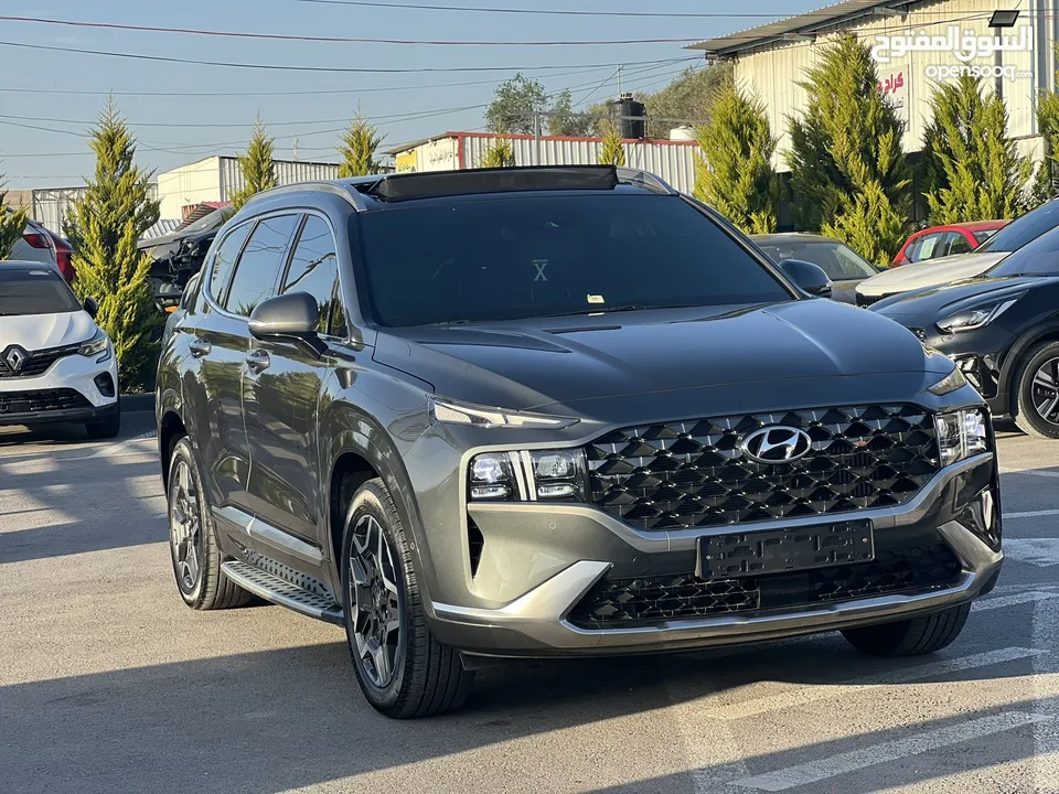 هونداي سانتفيه هايبرد 2022  فل اضافات  ون مليون  Hyundai santafi 2022  1M  Hybrid