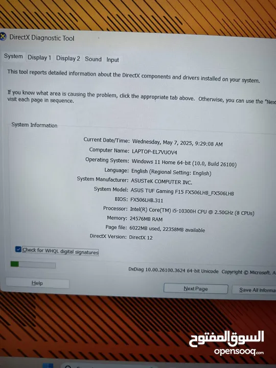 LAPTOP ASUS Gaming TUF