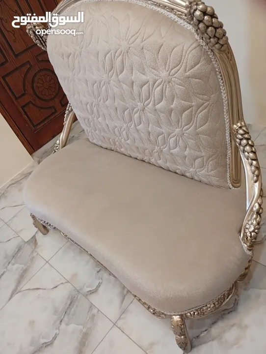 قطعة أثاث لوف سيت مصري ،خشب زان ،غير مستعمل،مناسب لصالات استقبال الفنادق و صالات الأفراح و المنازل