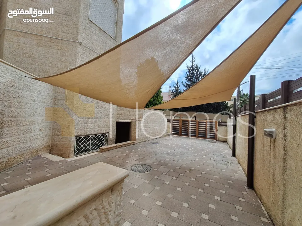 شقة ارضية مع حديقة للايجار في خلدا بمساحة بناء 360م