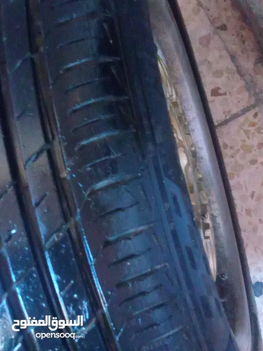 جنط  bbs  الماني اصلي .15 بحالة جيدة جدا . 5 براغي محير .... مع كوشوك نظيف