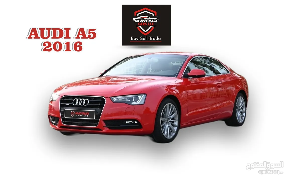 0% DP - FSH - AUDI A5 COUPE 4WD- GCC SPECS - FIRST OWNER