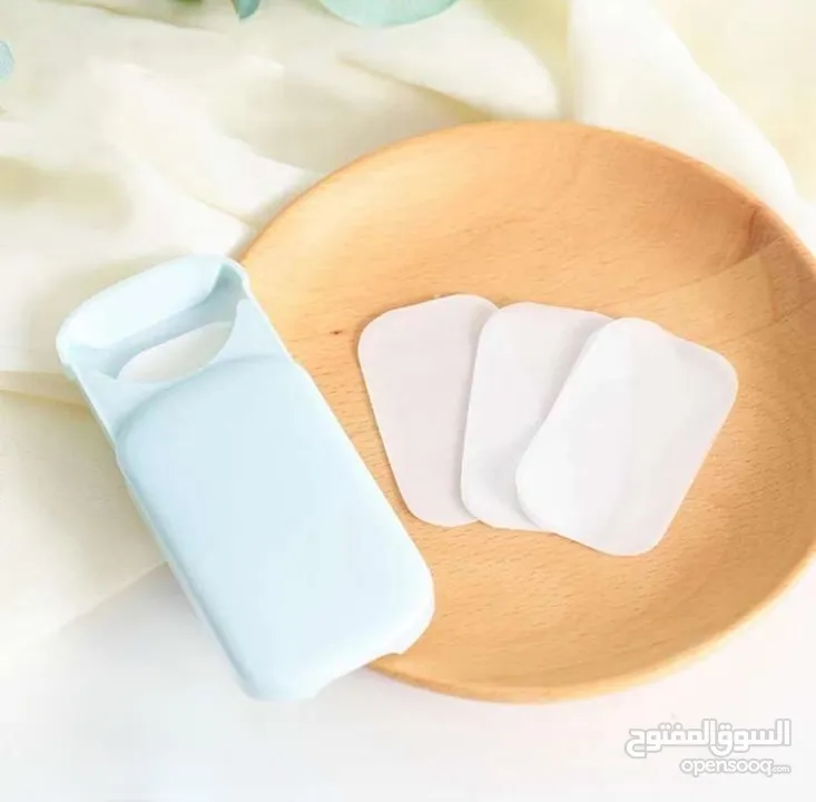 ورق صابون محمول بعلب 3  3 pcs portable soap paper