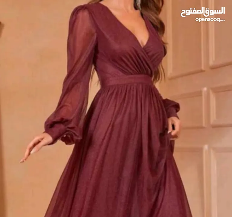 فستان سهرة مكسي ،