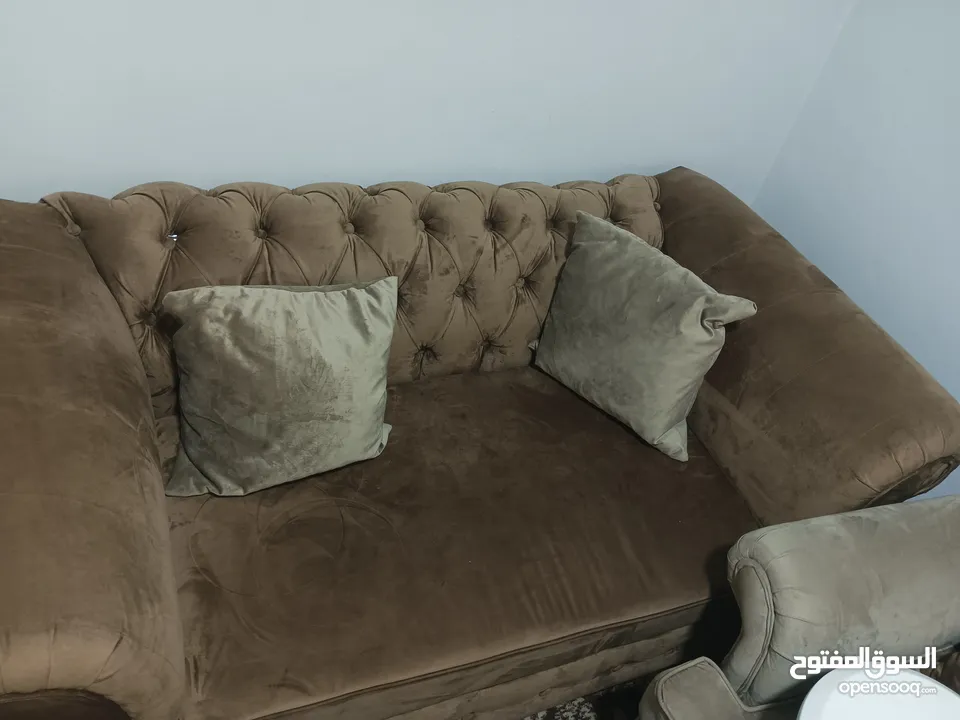 طقم كنب ثقيل  شبه جديد