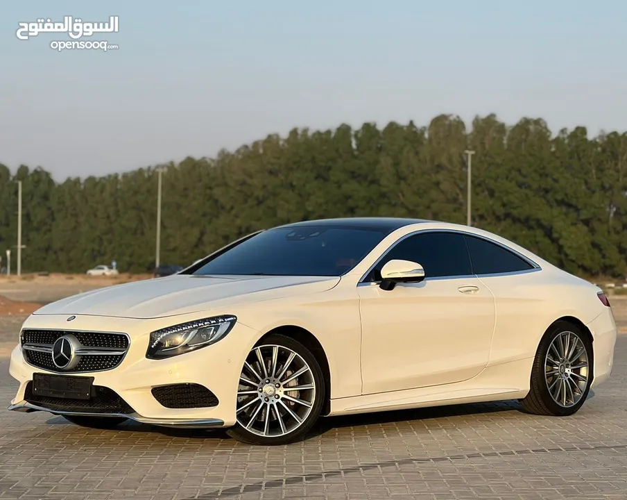 MERCEDES S500 COUPE 2017 GCC FULL OPTION ORIGINAL PAINT FULL AGENCY SERVICE