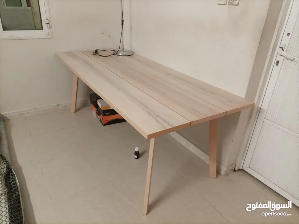 Ikea office table for sale with lamp