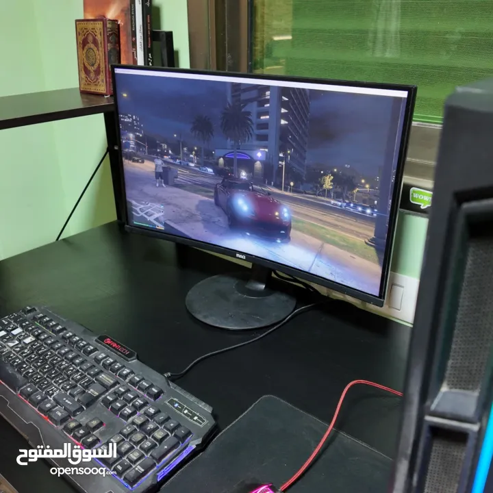 كمبيوتر ألعاب وتصميم احترافي  RTX 2060  i7 Gen10  Z490  32GB RAM  SSD Gen4  شاشة MAG 24′′