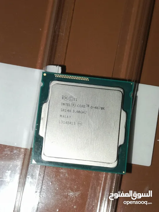 معالج كمبيوتر i5 4670k مستعمل قابل للكسر السرعه