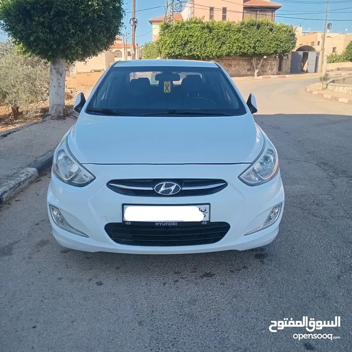 هونداي اكسنت 2016 بنزين أوتوماتيك بصمة دهان شركة