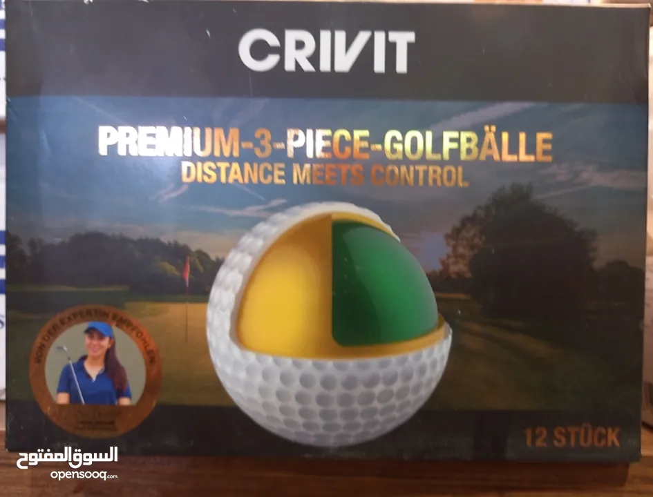 كرة الجولف crivit »12x crivit premium 3-cings golf balls المسافة كرة الجولف كرات الغولف الاحترافية