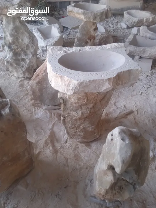 مغاسل حجر طبيعي مميز للبيع بسعر مغري...