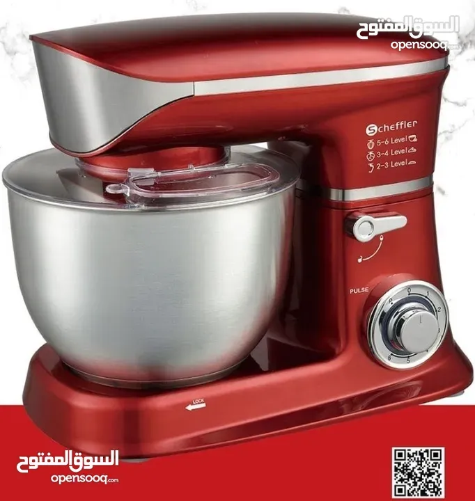 عجانة مطبخ إيزنباخ 6.5 لتر 2000 وات    Eisenbach 6.5L Kitchen Mixer