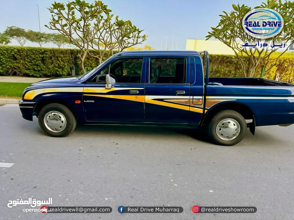 MISTUBISHI L200  DOUBLE CABIN   Year-1999  Engine-2.4L  4 Cylinder   Colour-blue  Odo meter-193k