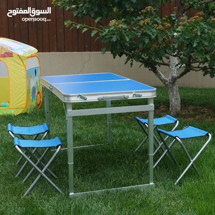 طاولة المنيوم خفيفه وسهله الطئ