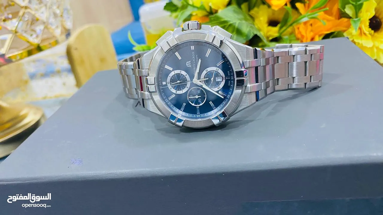 #Maurice_Lacroix SWISS MADE   موريس لاكروا.. البراند السويسري الفاخر حجم 44 كرونو قراف