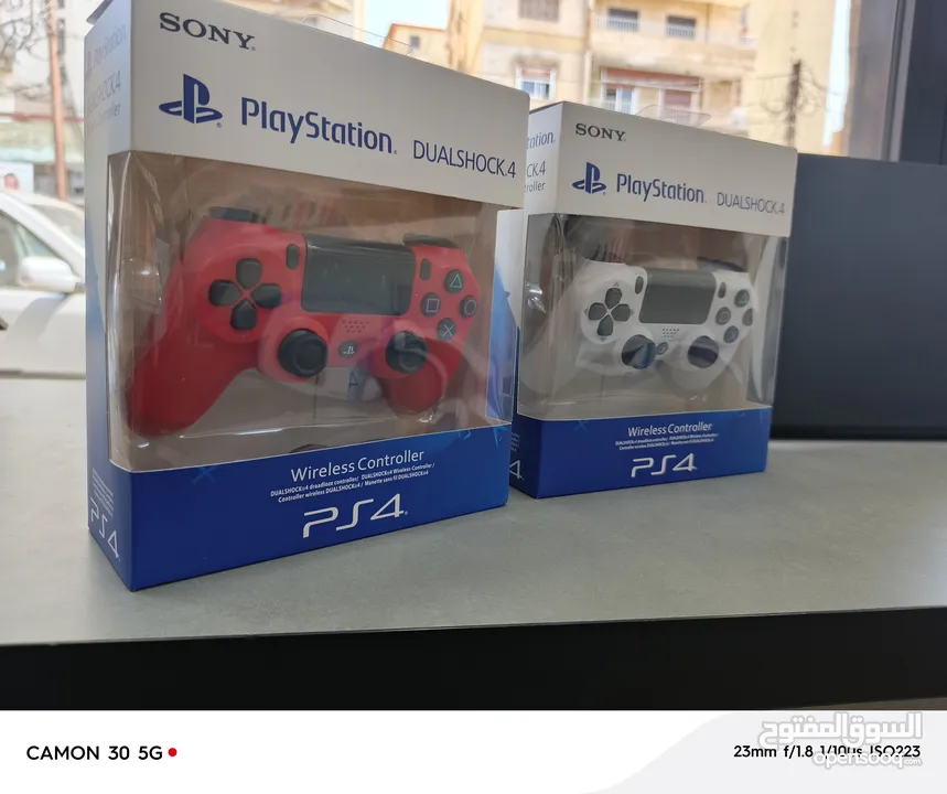Ps4 Refurbished With Box and 2 Controller Copy A بلاستيشن مجددة مع مسكتين جداد جودة عالية