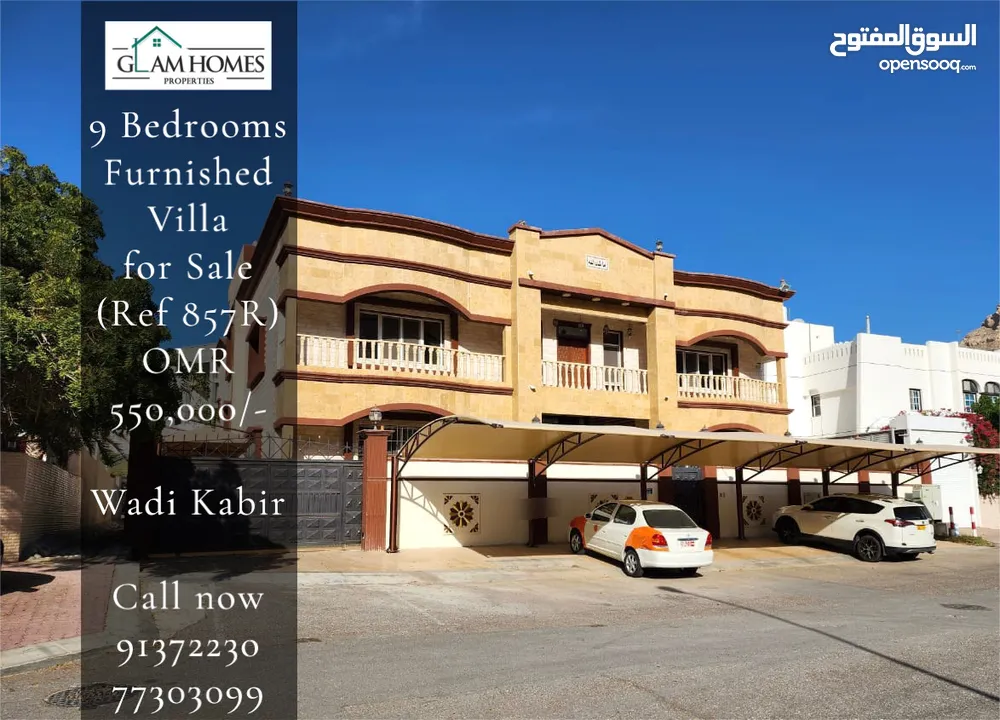 9 Bedrooms Furnished Villa for Sale in Wadi Kabir REF:857R