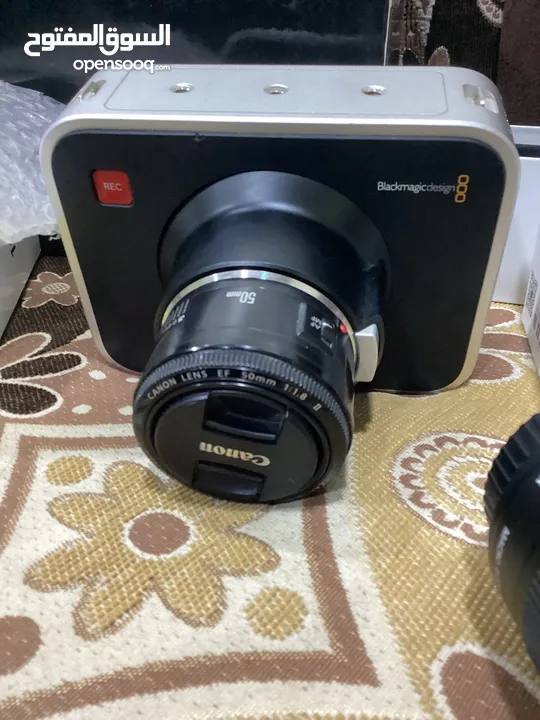 كاميرا بلاك ماجيك بوكيت 2.5k عدسة كانون 18-50 ملم
