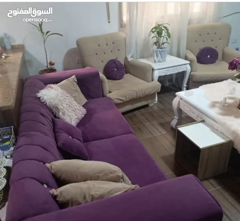 للبيع: طقم كنب فاخر 7 مقاعد - خشب سويد أصلي