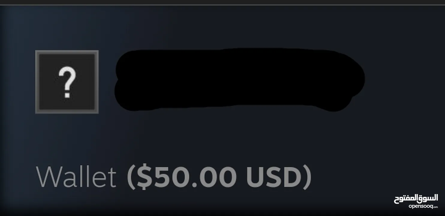 حساب steam في 50$ بي سعر 8500 da