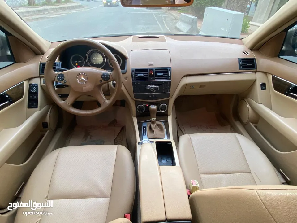مرسيدس c200 2008  فل مع الفتحه     اضافات مميزه فتحه/برادي كهرباء/حساس