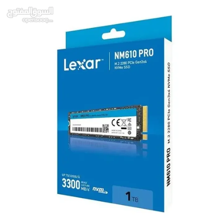 1000GB LEXAR NM610 PRO M.2 NVME 45X SPEED DESKTOP - LAPTOP GAMING SSD